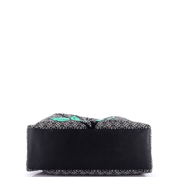 Loewe Flamenco Knot Bag Embroidered Anagram Jacquard XL Blue - Picture 4 of 6